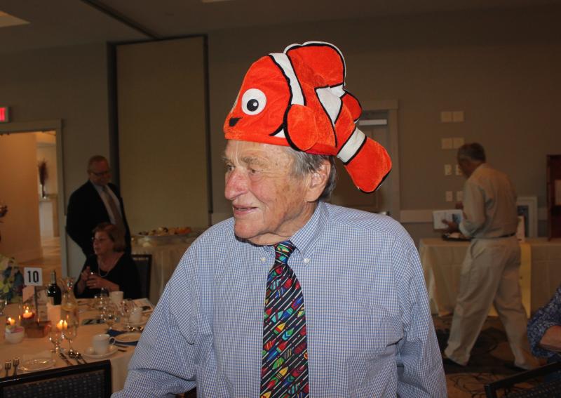 Richard Wheeler attended the event, as he always does, sporting his signature fish hat. BY MATTHEW BERNAT